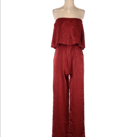 EMORY PARK - Copper Red Jumpsuit - Picture 2 of 3